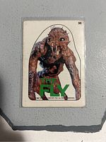 Front side of The Fly 1986 trading card showing the creature image and card number 96