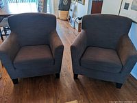 Front view of both chairs