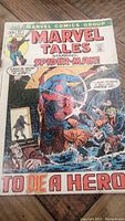 Front cover of Marvel Tales Spiderman comic book issue #37 showing Spider-Man in action and colored artwork with speech bubbles