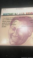 Close-up of album cover showing Otis Redding's portrait and partial track list.
