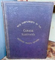 Front cover of the hardcover book, purple textured with gold embossed text from Canadian Pacific Railway.