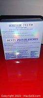 Photo of back of the Crest Whitening Emulsions box detailing whitening benefits and usage instructions in English and French.