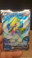 Front of the Pokémon Gardevoir V card showing holographic art, HP, and attack details.