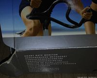 Box side panel listing product name 'Heart Rate Monitor' in multiple languages