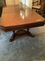 Full tabletop view showing finish and extension leaf