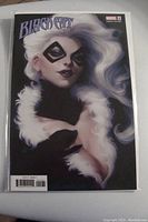 Photo of Black Cat #1 Marvel 2019 comic book with Artgerm Lau variant cover showing front cover artwork and condition.