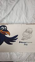 Top exterior box of the Raven Scanner Pro featuring the raven mascot and product branding.