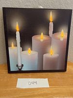 Square 12x12 picture with lighted candle images