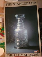 Front view of the Stanley Cup wall picture showing the trophy and text.