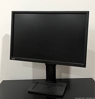 Front view of the Benq computer monitor showing screen and stand.