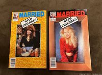 Front covers of two Married With Children comic books showing female characters and series title.