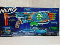 Front of boxed Nerf Elite 2.0 Flip-16 blaster showing product image and branding