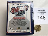 Front of sealed box with original $20 price sticker and Upper Deck Baseball Final Edition Set branding.