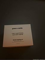 Box showing Grace & Stella branding and tagline 'I don't need therapy. I just need cupping.'