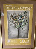 Full view of framed art print showing the artwork, artist name, event details, and Lublin Graphics logo on bottom border.