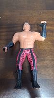 Front view of LJN Brutus "The Barber" Beefcake wrestling action figure, showing detailed torso and colored tights