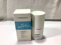 Front view of Dr. Roebuck's No Worries Hydrating Face Moisturizer 50ml bottle alongside its box, showing branding and front label information.