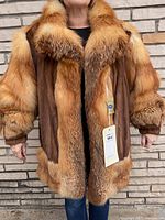 Front view worn by model showing collar and front closure