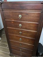 Front view of the tall 7-drawer dresser