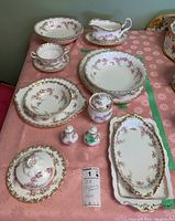 Overview of all pieces laid out on table