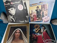 All four albums arranged together, showing front covers with Linda Ronstadt and Trio albums.