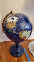 Full view of globe showing overall appearance and color contrast