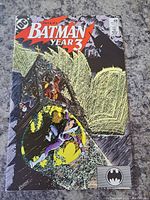 Front cover of Batman Comic Year 3 issue 439 showing a dynamic Batman illustration at night with city buildings in yellow and black.