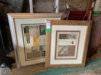 Both prints together showing the different frames and approximate sizes.