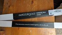Packaging box of Rabbitgoo window film showing brand and product details