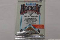 Photo of unopened 1991-1992 Upper Deck NHL Hockey card pack from High Series
