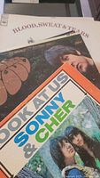 Photo showing vinyl albums including Blood, Sweat & Tears, and Sonny & Cher's 'Look At Us' album