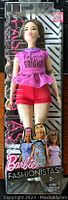 Barbie Fashionistas doll #98 in sealed box, dressed in pink top and red shorts