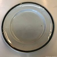 Full top view of the plate showing overall condition and design.