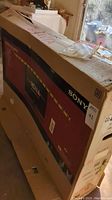 Original Sony branded cardboard box shown from side angle