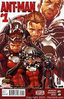 Front cover of Ant-Man #1 comic book showing detailed Ant-Man images and Marvel branding