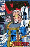 Photo of the Cable #1 Marvel comic book cover showing detailed artwork and text.