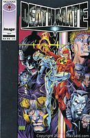 Front cover of the Deathmate - Prologue comic book showing Valiant characters and detailed colorful artwork
