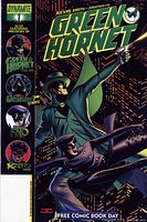 Front cover of Green Hornet #1 comic book by Dynamite, showing artwork and text details.