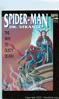 Front cover image of Marvel comic book featuring Spider-Man, Doctor Strange, and a gargoyle with the title 'The Way to Dusty Death'.