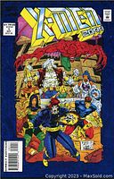 Front cover of X-Men 2099 #1 comic book showing the title and several characters in colorful illustration.