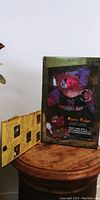 Front view of the boxed Mazey Podge teddy from Teddy Scares Series 2 on a wooden table with product info and character name visible