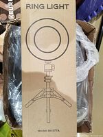 Box showing ring light illustration, model BH377A.