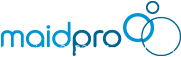 Photo showing the MaidPro logo representing the brand tied to the gift certificate for professional home cleaning service.