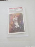 Front side of Babe Ruth graded baseball card showing player image and grading information