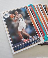 Close up of Jae'Sean Tate rookie card showing player and NBA Hoops branding