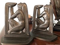 Pair of bookends shown together from front view