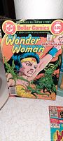 Front cover of the 1978 Wonder Woman comic book from DC Dollar Comics showing cover art and price.