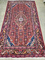 Full top view of carpet showing overall pattern and color