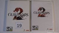 Front view of two Guild Wars 2 PC game copies sealed in plastic showing title and rating.