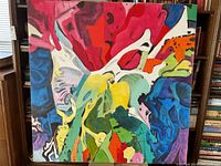 Front view of full abstract painting